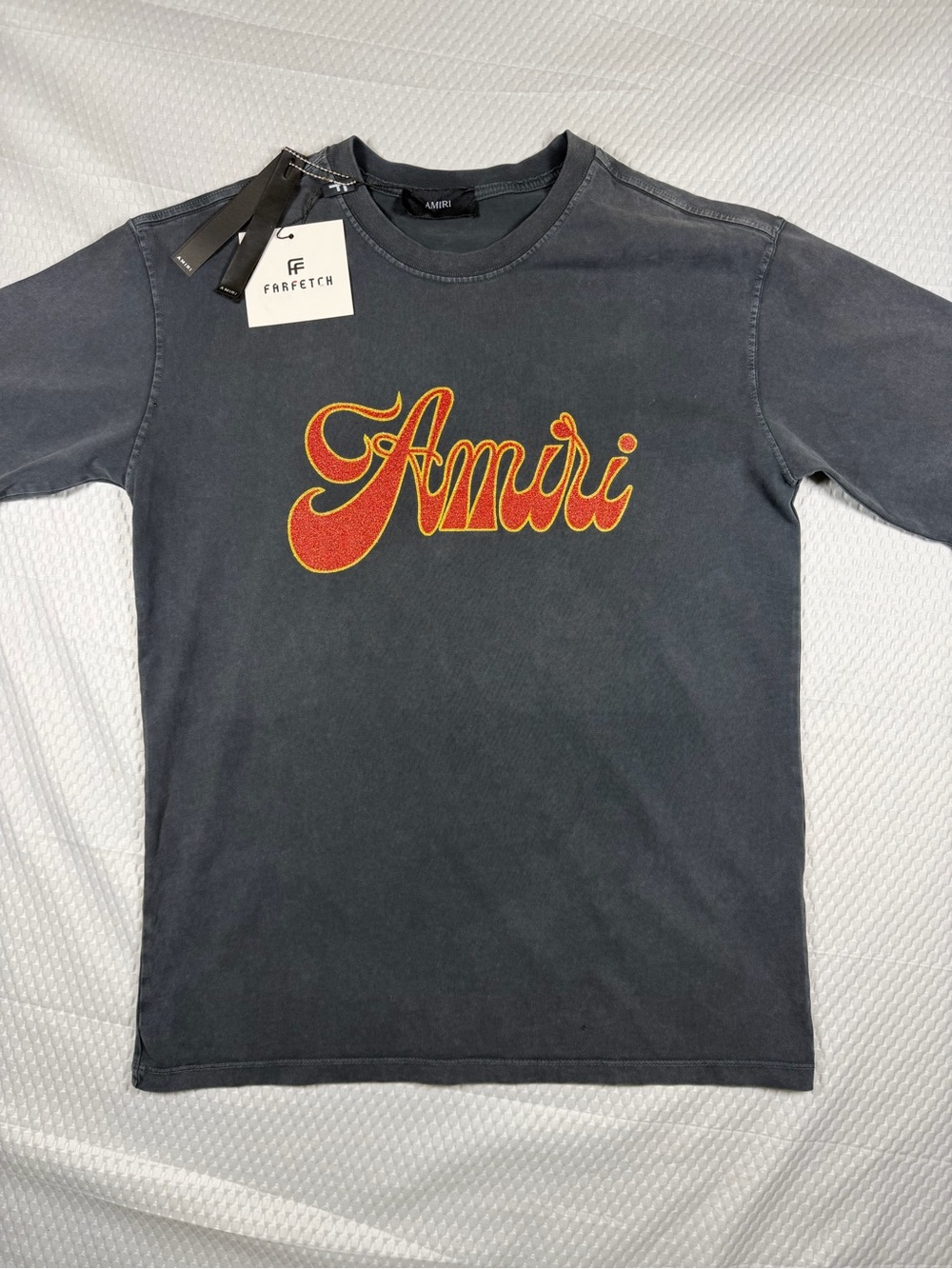 AMIRI Men's Vintage Faded Wash
Logo Graphic Tee Size Large
Regular